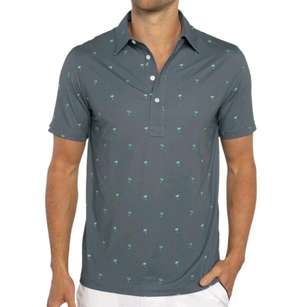 New Criquet Grey Flag Sport Range PoloPerformance Golf Cinco Ranch Club Men L